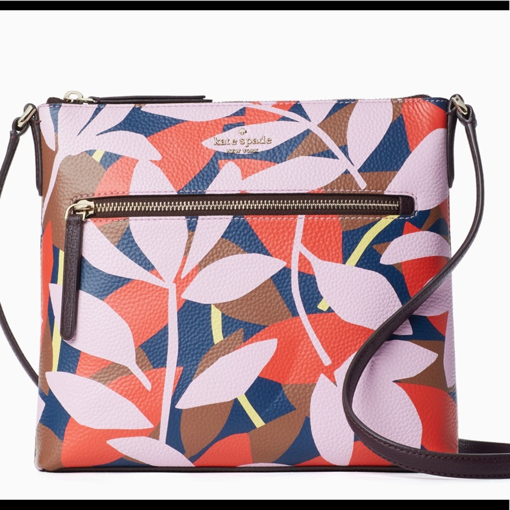 Kate Spade-jackson tropical toss top zip crossbody
